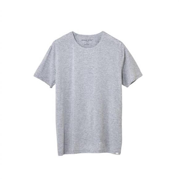NEW DEREK ROSE men's micro modal stretch crewneck t-shirt in silver - Picture 1 of 1
